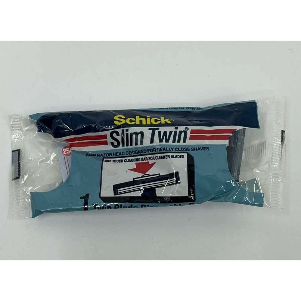Vintage NOS Schick Slim Twin Disposable Razor